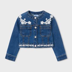 MAYORAL Τζιν τζάκετ κορίτσι 26-03453-005 Τζιν σκούρο