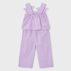 Alternative view of MAYORAL Σετ παντελόνι μακρύ και μπλούζα λουλούδια κορίτσι 26-03596-011 Μωβ