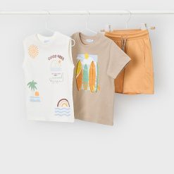 MAYORAL Σετ 3 τεμάχια μακό αγόρι 26-03603-027 Μπεζ Ροδακινί