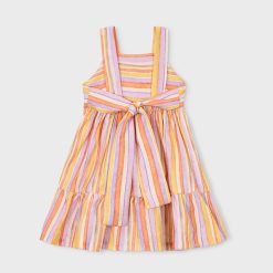Alternative view of MAYORAL Ριγέ φόρεμα κορίτσι 26-03936-036 Λιλά