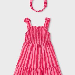 MAYORAL Φόρεμα με στέκα κορίτσι 26-03942-054 Ροζ