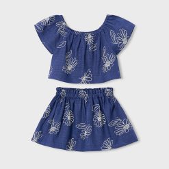 MAYORAL Σετ φούστα κορίτσι 26-03947-058 Μπλε