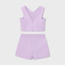 Alternative view of MAYORAL Σετ με βερμούδα κορίτσι 26-03948-095 Μωβ