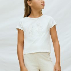 Alternative view of MAYORAL Μπλούζα από λινό κορίτσι 26-06002-091 Εκρού