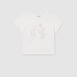 MAYORAL Μπλούζα από λινό κορίτσι 26-06002-091 Εκρού