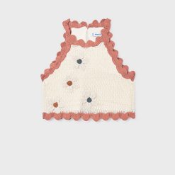 MAYORAL Τοπ πλεκτό λουλούδια 26-06021-034 Μπεζ σκούρο