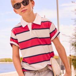 Alternative view of MAYORAL Ριγέ πόλο αγόρι 26-06167-091 Κόκκινο