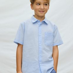 Alternative view of MAYORAL Πουκάμισο αγόρι 26-06172-086 Γαλάζιο