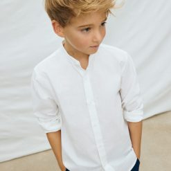 Alternative view of MAYORAL Πουκάμισο μακρύ μανίκι αγόρι 26-06176-010 Λευκό
