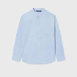 MAYORAL Πουκάμισο μακρύ μανίκι αγόρι 26-06176-011 Γαλάζιο