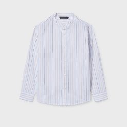 MAYORAL Πουκάμισο μακρύ μανίκι αγόρι 26-06176-013 Γαλάζιο ρίγες