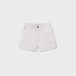 MAYORAL Παντελόνι κοντό κορίτσι 26-06204-051 Εκρού