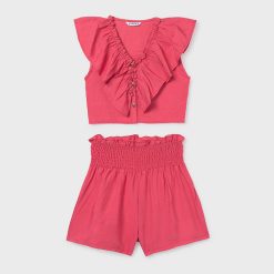 MAYORAL Σετ σορτς κορίτσι 26-06207-078 Κοραλί