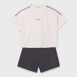 MAYORAL Σετ σορτς κορίτσι 26-06209-082 Ανθρακί