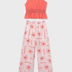 MAYORAL Σετ παντελόνι μακρύ κορίτσι 26-06561-019 Ροζ σομόν