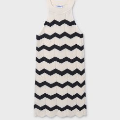 MAYORAL Φόρεμα κορίτσι 26-06907-065 Εκρού Μαύρο