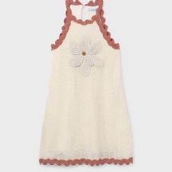 MAYORAL Φόρεμα κορίτσι 26-06911-034 Μπεζ Ροζ