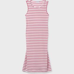 MAYORAL Φόρεμα κορίτσι 26-06914-076 Λευκό Κόκκινο