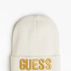 GUESS Σκουφάκι με λογότυπο J0BZ12Z2Q00-G012 Λευκό