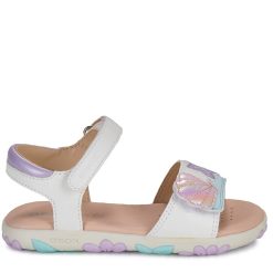 GEOX SANDAL JUNIOR GIRL J A Haiti G.A J658ZB 05402 C0814 ΛΕΥΚΟ