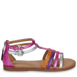 GEOX SANDAL GIRL J S.KARLY J7235D 000NF C8295 ΦΟΥΞΙΑ