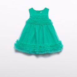 Abel & Lula Φόρεμα τούλι βολάν μωρό 26-05014-093 Πετρόλ