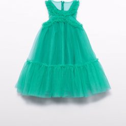 Abel & Lula Φόρεμα τούλι βολάν κορίτσι 26-05036-064 Πετρόλ