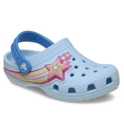 CROCS CLOGS CLASIC T GIRL STAR LIGHTS 211625-4WK ΣΙΕΛ