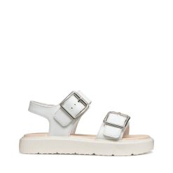 GEOX SANDAL JUNIOR GIRL J Sandal Kodette Girl J45DBH 000BC C1000 ΛΕΥΚΟ