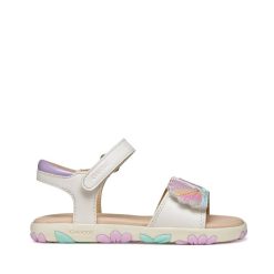 GEOX SANDAL JUNIOR GIRL J A Haiti G.A J658ZB 05402 C0814 ΛΕΥΚΟ
