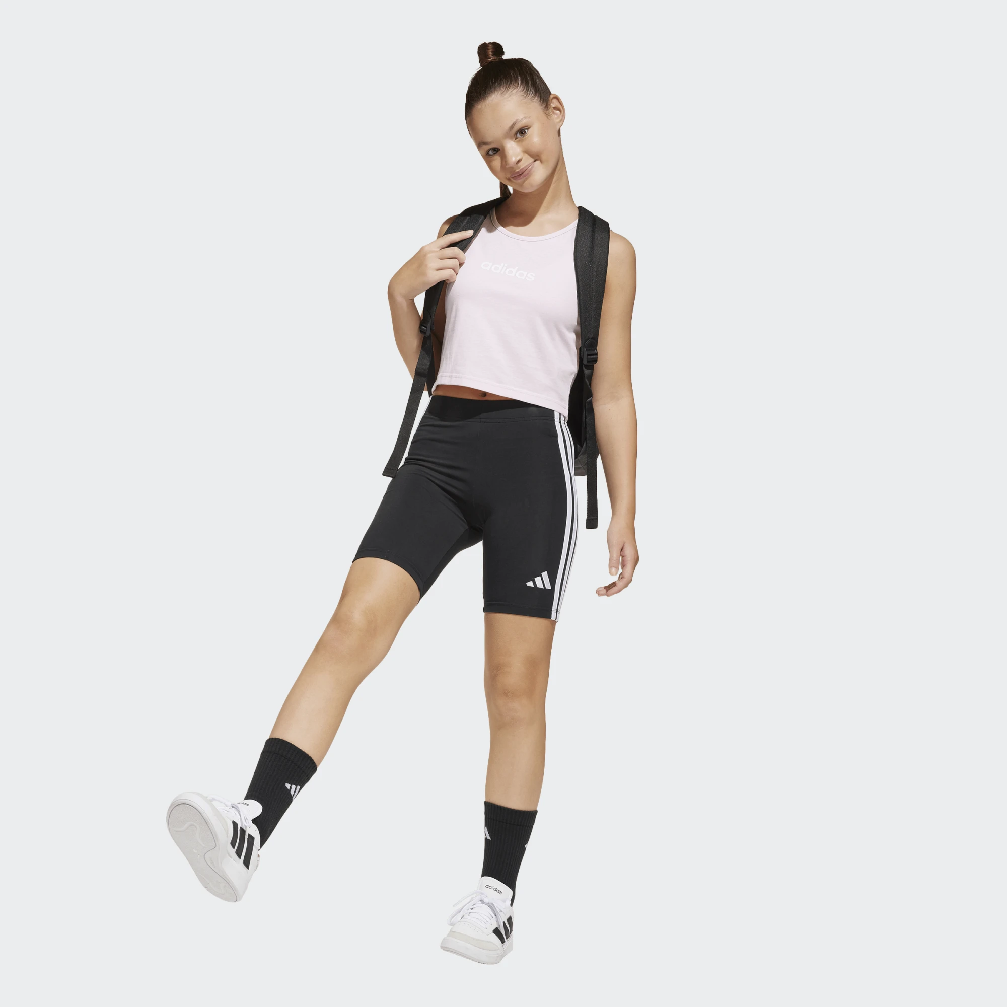 ADIDAS JUNIOR GIRL ΠΟΔΗΛΑΤΙΚΟ ΣΟΡΤΣ JF3677 ΜΑΥΡO - Image 6