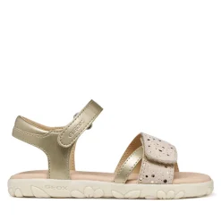 GEOX SANDAL JUNIOR GIRL J A Haiti J658ZC 0NF07 C2012 ΧΡΥΣΟ