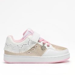 LELLI KELLY SNEAKER JUNIOR GIRL FRANGETTA MIX LKAL8058 ΛΕΥΚΟ
