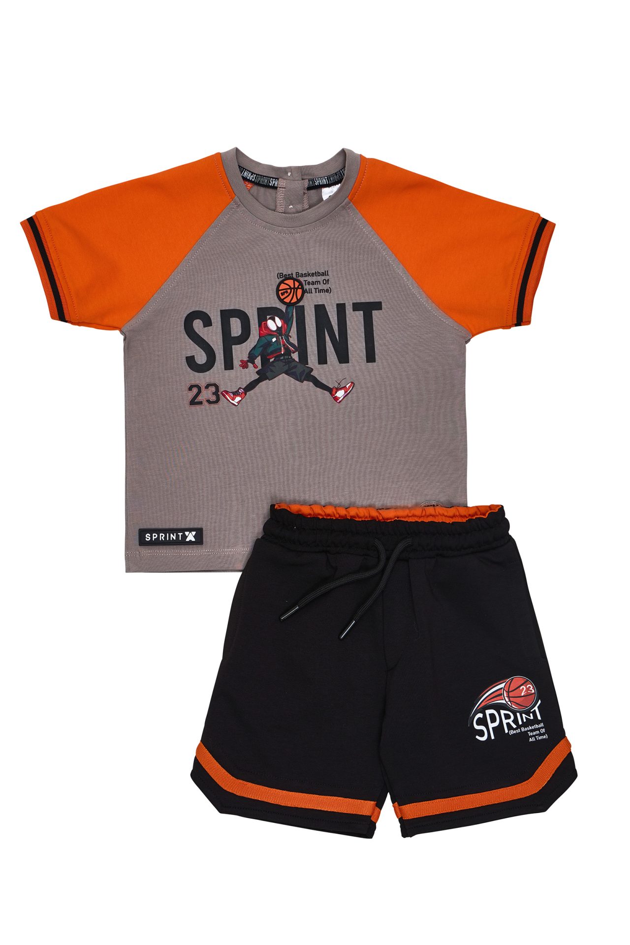 SPRINT Παιδικό σετ baby αγόρι 261-1018-122 Γκρι