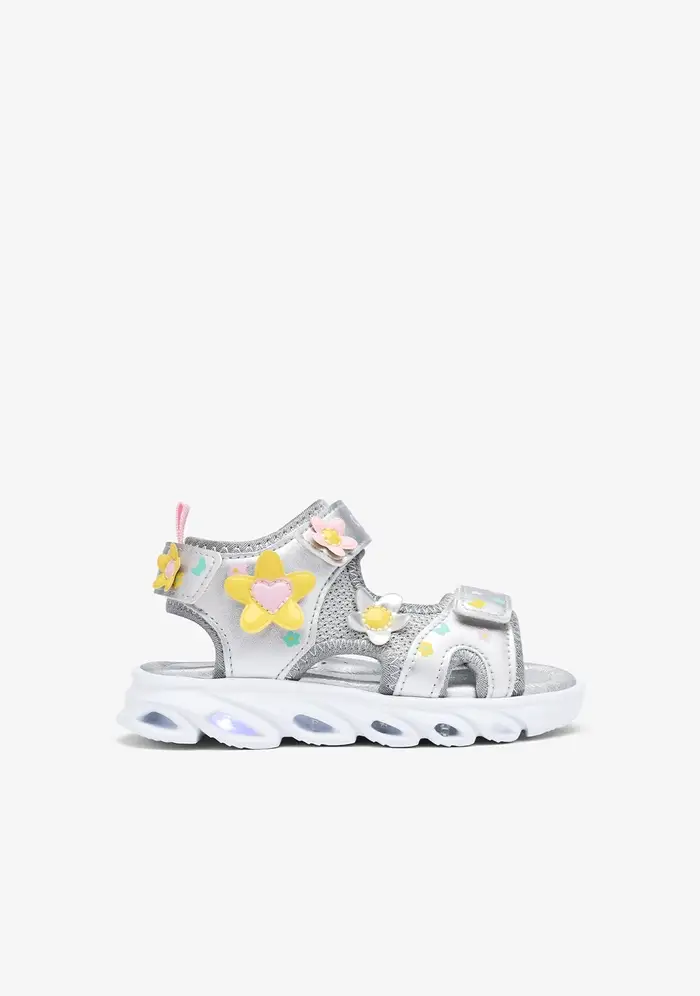 Alternative view of CONQUITOS SANDAL JUNIOR GIRL COSH260017-SILV ΑΣΗΜΙ