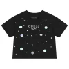 Guess Μπλούζα Κοντομάνικη Κορίτσι J6RI12J1314-JBLK ΜΑΥΡΟ