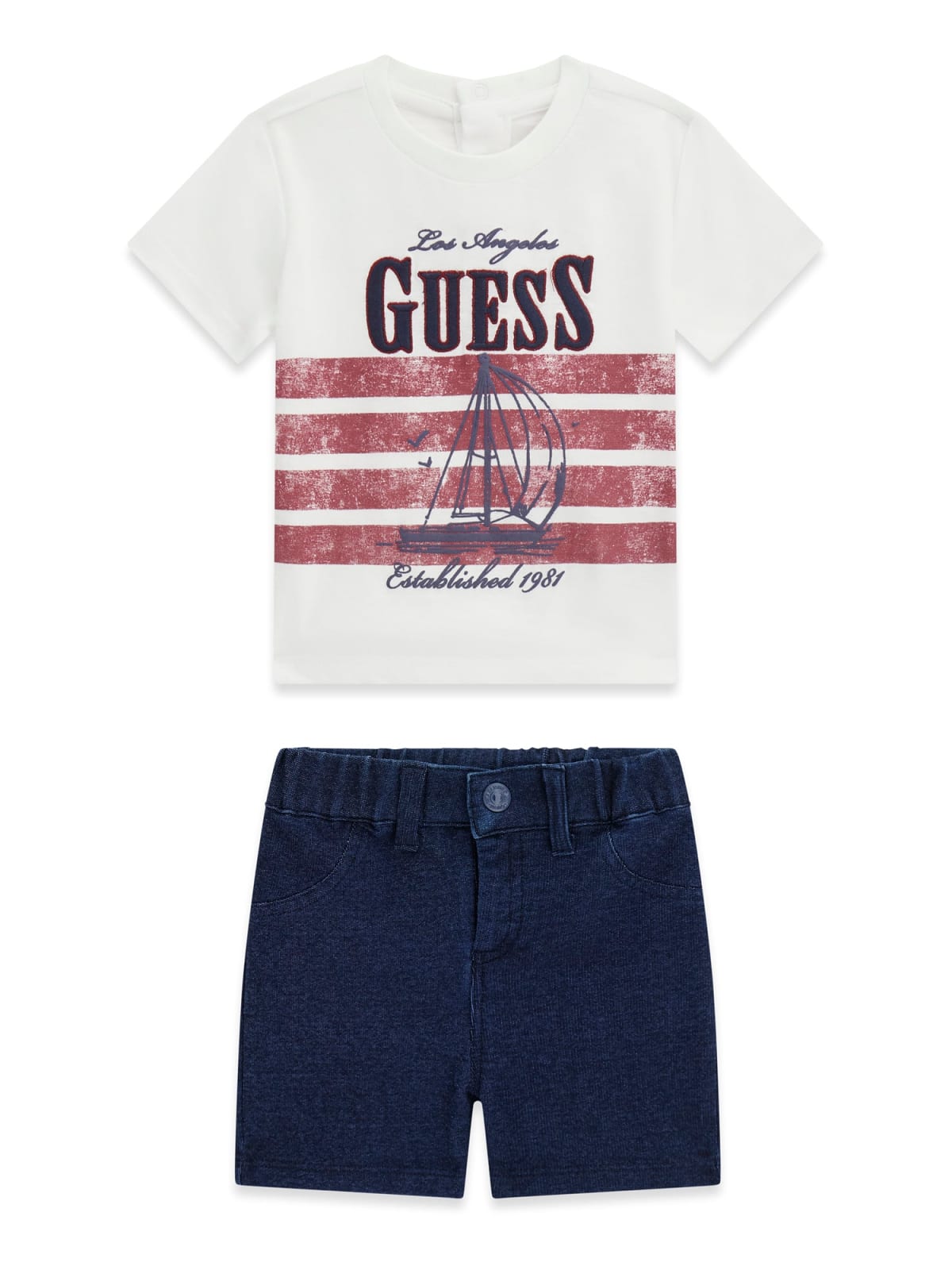 Guess Παιδικό σετ baby αγόρι I6RG09K6XN1-G011 Λευκό