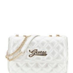 GUESS Tσάντα με λογότυπο J6RZ11W4090-G012 Μπεζ