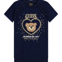Guess Παιδικό φόρεμα κορίτσι K6RK01KAUH0-G7HR Μπλε