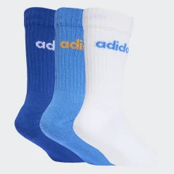 ADIDAS  Κάλτσες 3 Ζεύγη Παιδικές ΑΓΟΡΙ KE7087 ΛΕΥΚΟ/ΜΠΛΕ