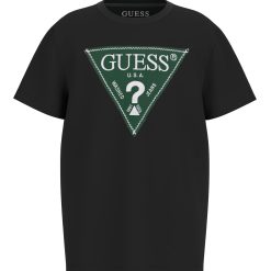 Guess Μπλούζα με λογότυπο αγόρι L6RI15K8HM4-JBLK Μαύρο