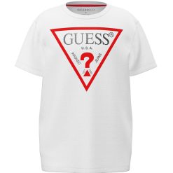 Guess Μπλούζα με λογότυπο αγόρι L73I55K8HM0-G011 Λευκό