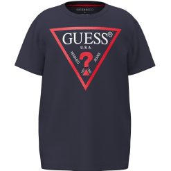 Guess Μπλούζα με λογότυπο αγόρι L73I55K8HM0-G7V2 Μπλε σκούρο