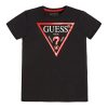 Guess Μπλούζα με λογότυπο αγόρι L73I55K8HM0-JBLK Μαύρο