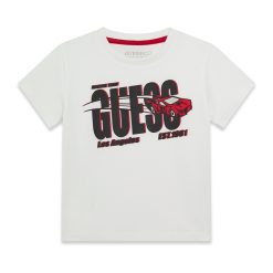 Guess Μπλούζα με στάμπα αγόρι N6RI00K8HM4-G011 Λευκό