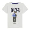 Guess Μπλούζα με στάμπα αγόρι N6RI05K8HM4-G011 Λευκό
