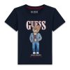 Guess Μπλούζα με στάμπα αγόρι N6RI05K8HM4-G7V2 Μπλε σκούρο