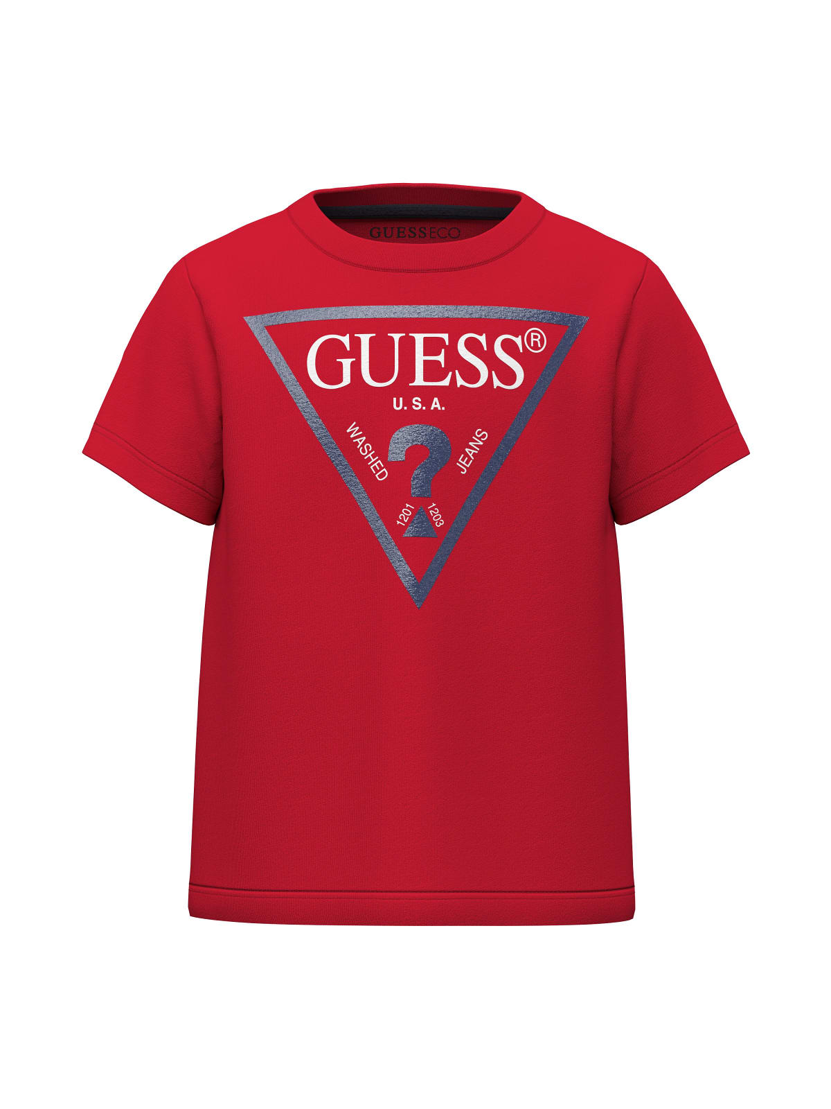 Guess Μπλούζα με στάμπα αγόρι N73I55K8HM0-RHT Κόκκινο