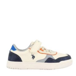 POLO US ASSN SNEAKER JUNIOR BOY MITCH003 ΛΕΥΚΟ