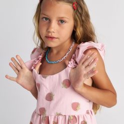 Alternative view of T7079 Summer Tart 3-Layer Ruffle Dress for Kids Pink